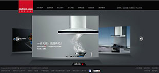 厨电地产工业等高端FLASH网站模板电脑图片